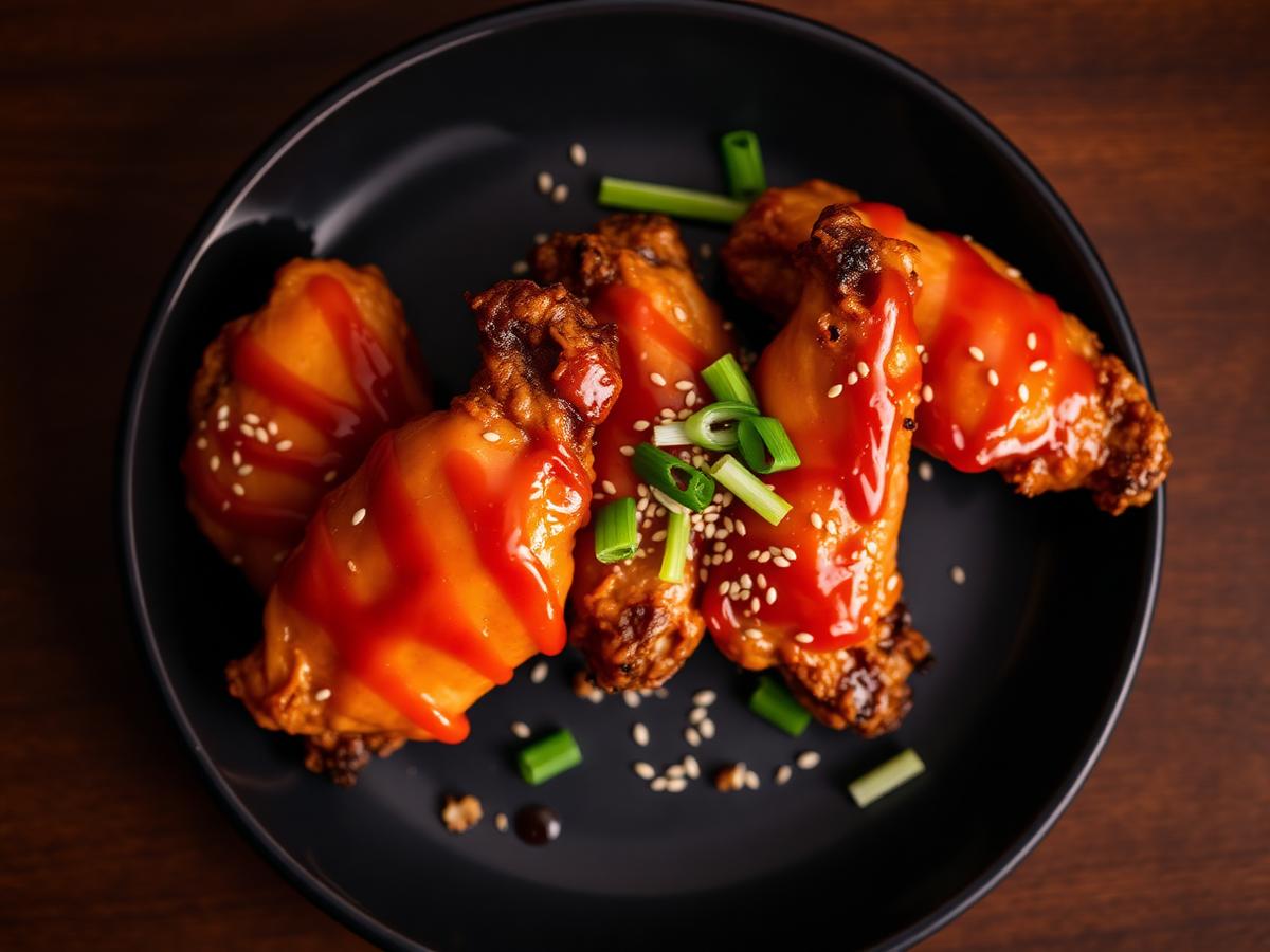 Frango Sriracha caramelizado